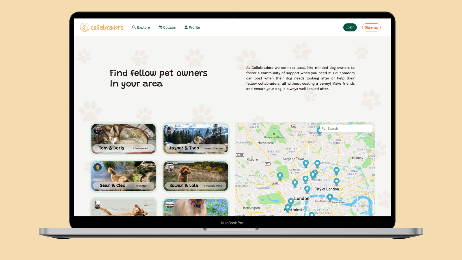Collabradors homepage
