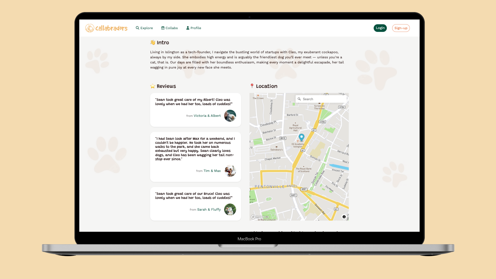 Collabradors pet and owner profile page 2 of 2